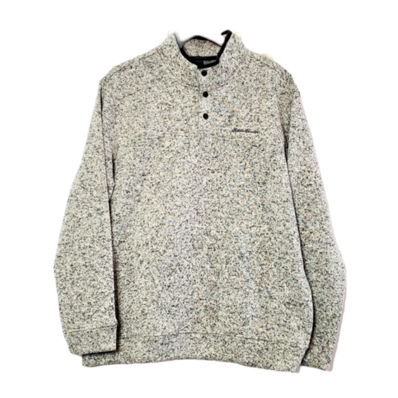 Eddie Bauer Other - Eddie Bauer Gray Pull Over Fleece